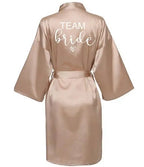 Team Bride Satin Pajama Robe