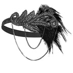1920s Flapper Feather Headband