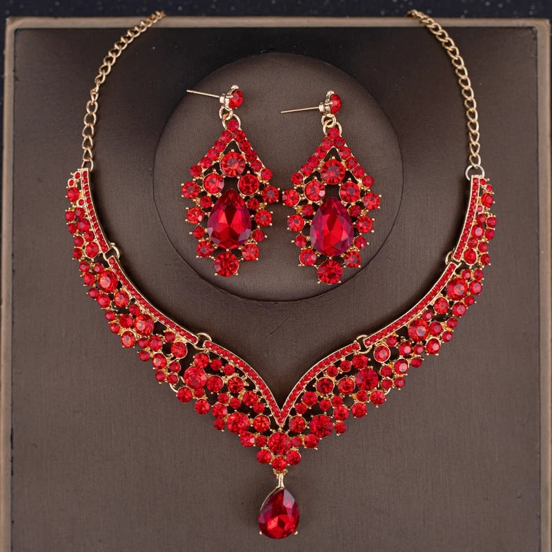 Crystal Bridal Crown Jewelry Set