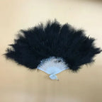 Feather Folding Bridal Fan