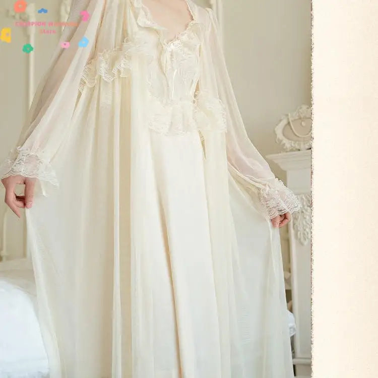 Princess Satin Bridal Robe Set