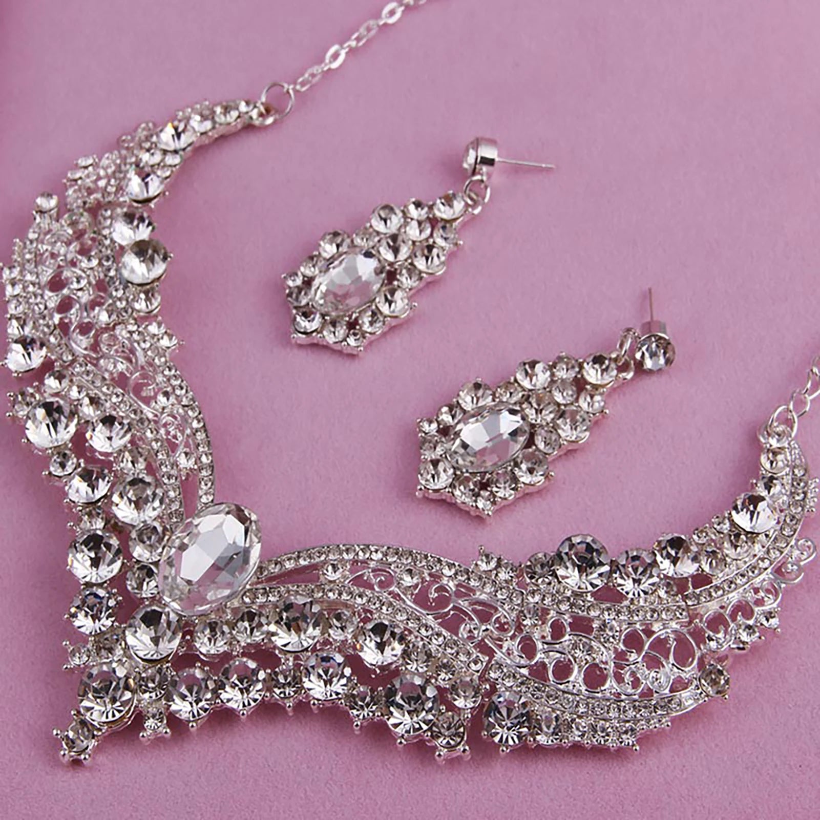 Rhinestone Bridal Jewelry Set