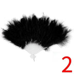 Feather Folding Bridal Fan
