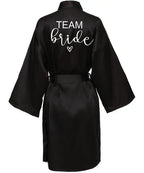 Team Bride Satin Pajama Robe