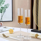 Personalized Mr & Mrs Champagne Flutes
