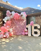 Silk Rose & Peony Flower Wall Panel