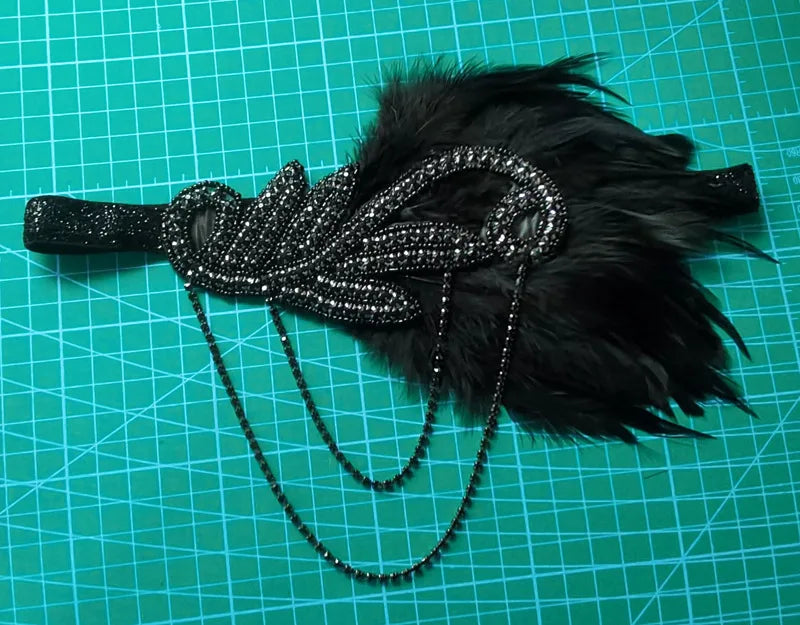 1920s Flapper Feather Headband
