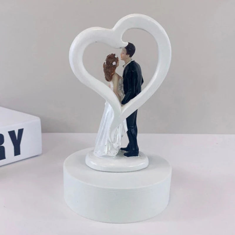 Bride & Groom Cake Topper Decor