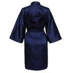 Team Bride Satin Kimono Robe