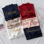Bridal Satin Kimono Robe
