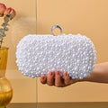Pearl Beaded Bridal Clutch