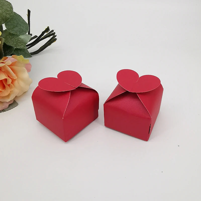 Heart-Shaped Wedding Favor Boxes