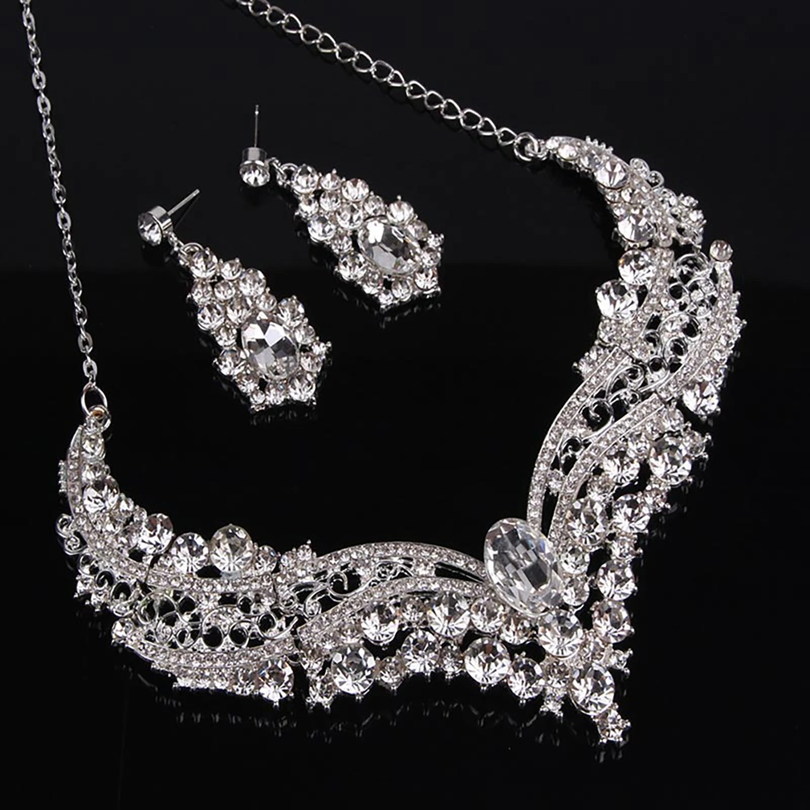 Rhinestone Bridal Jewelry Set