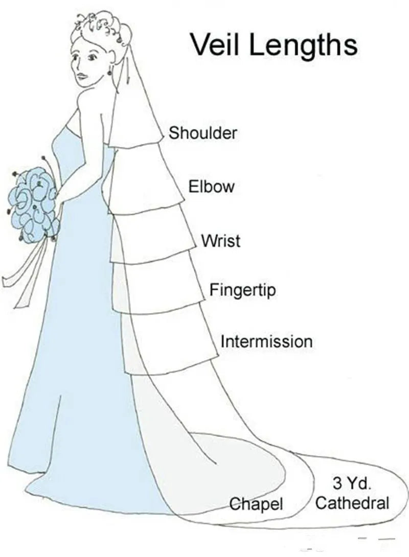 Sequined Lace Bridal Veil
