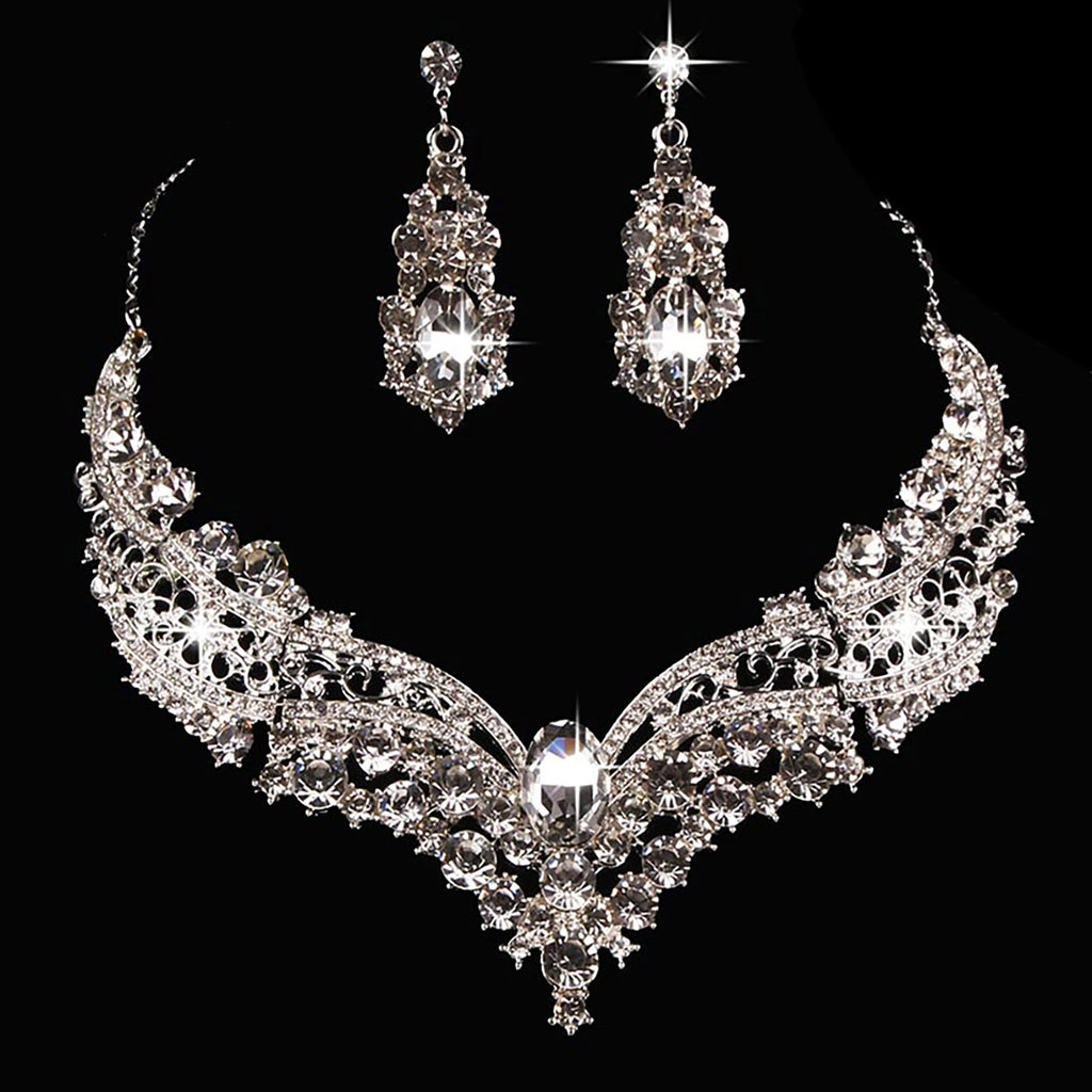 Rhinestone Bridal Jewelry Set