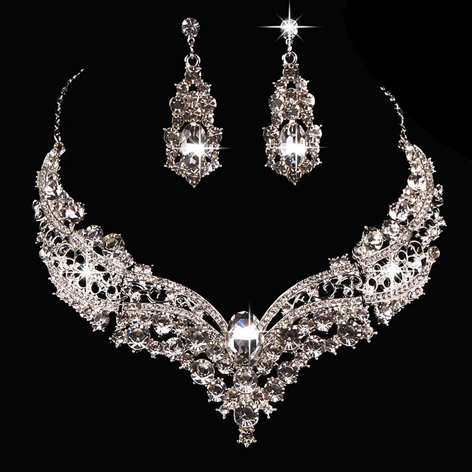 Rhinestone Bridal Jewelry Set