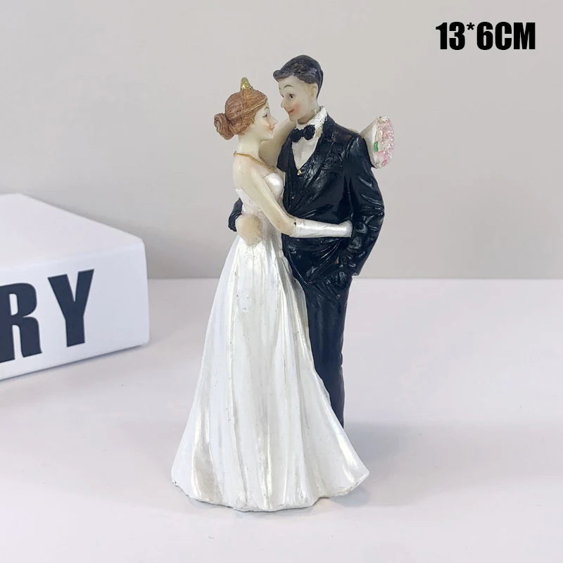 Bride & Groom Cake Topper Decor
