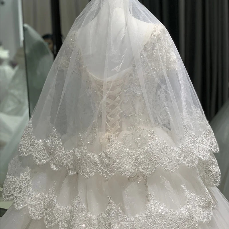 Fingertip Bridal Veil with Comb