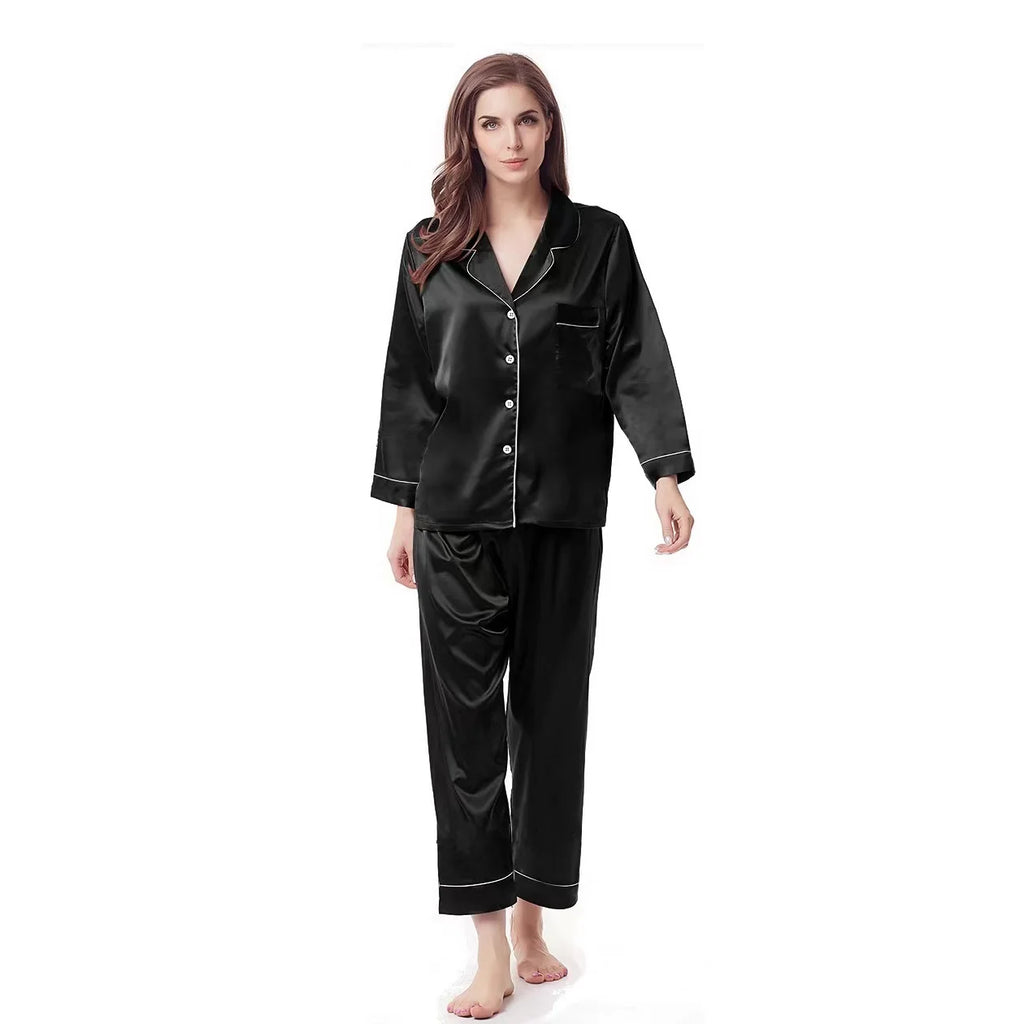 Custom Couple Satin Pajamas