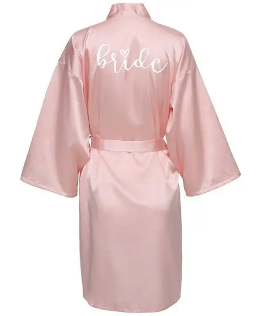 Team Bride Satin Pajama Robe