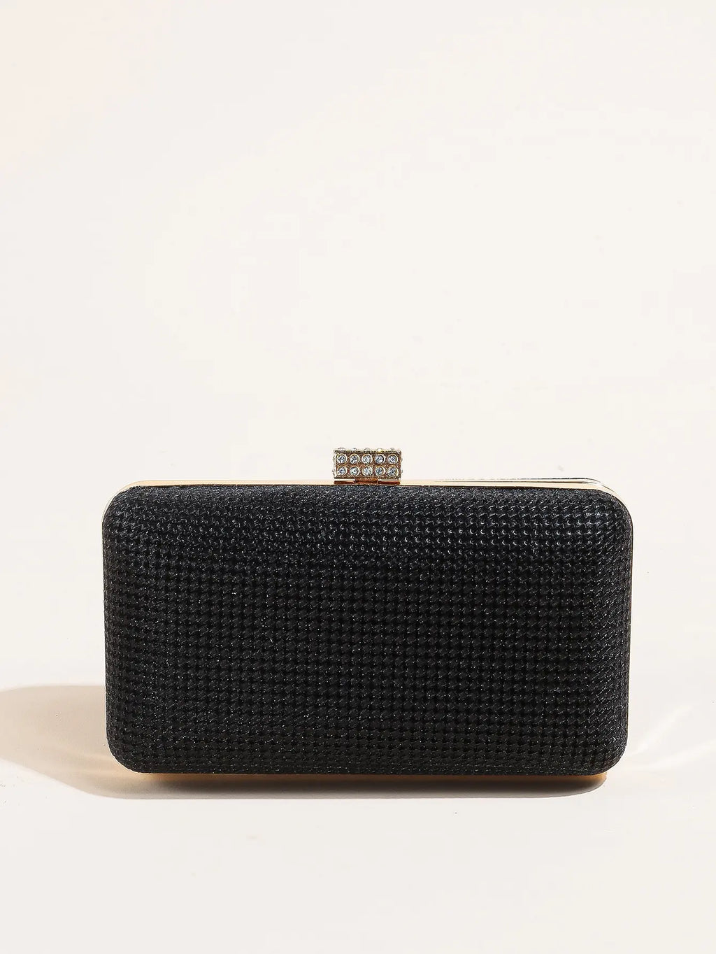 Silver Rhinestone Evening Clutch