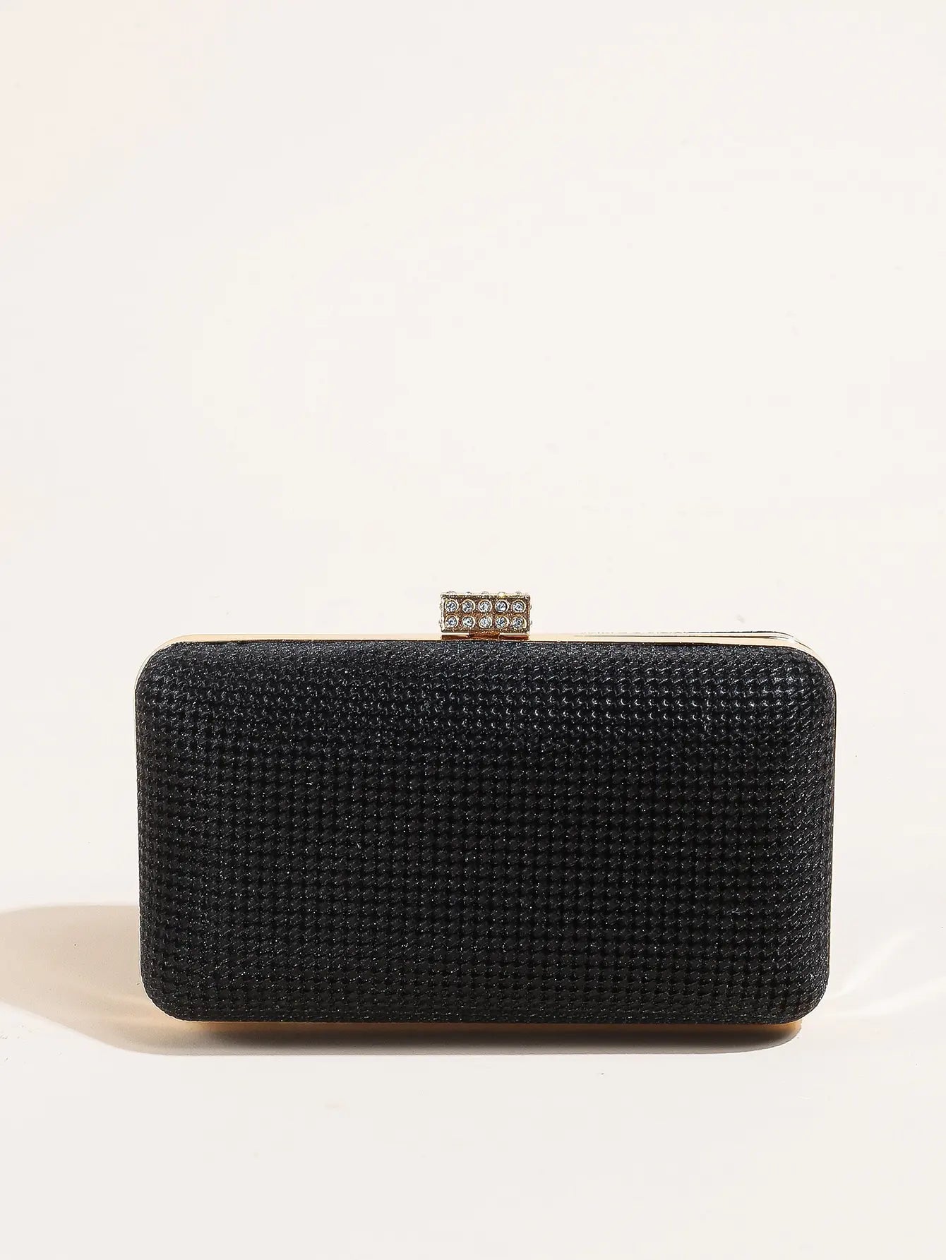 Silver Rhinestone Evening Clutch
