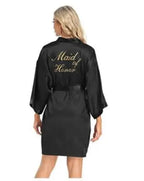 Bridal Satin Kimono Robe