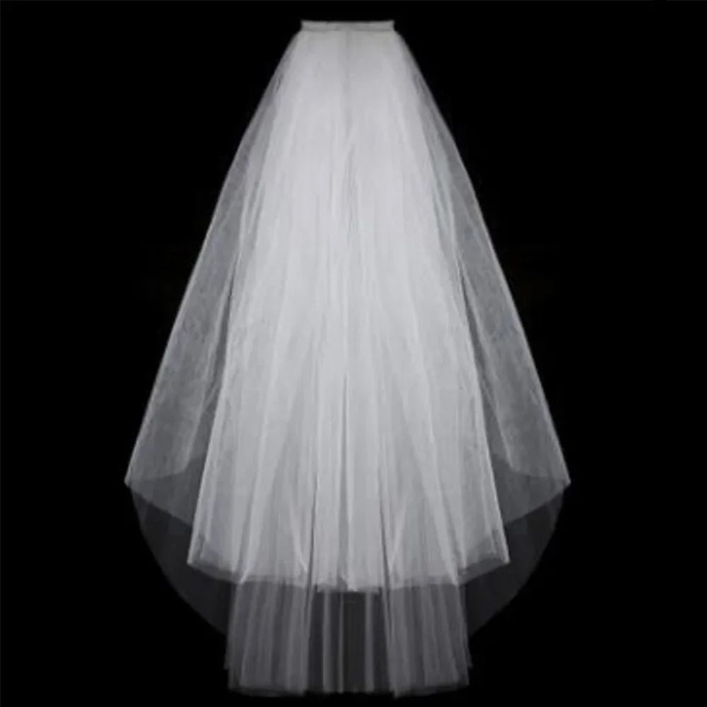 Simple Two Layer Bridal Veil