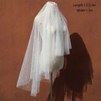 Face-Covered Long Bridal Veil
