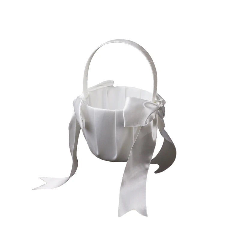 Pearl Flower Girl Basket
