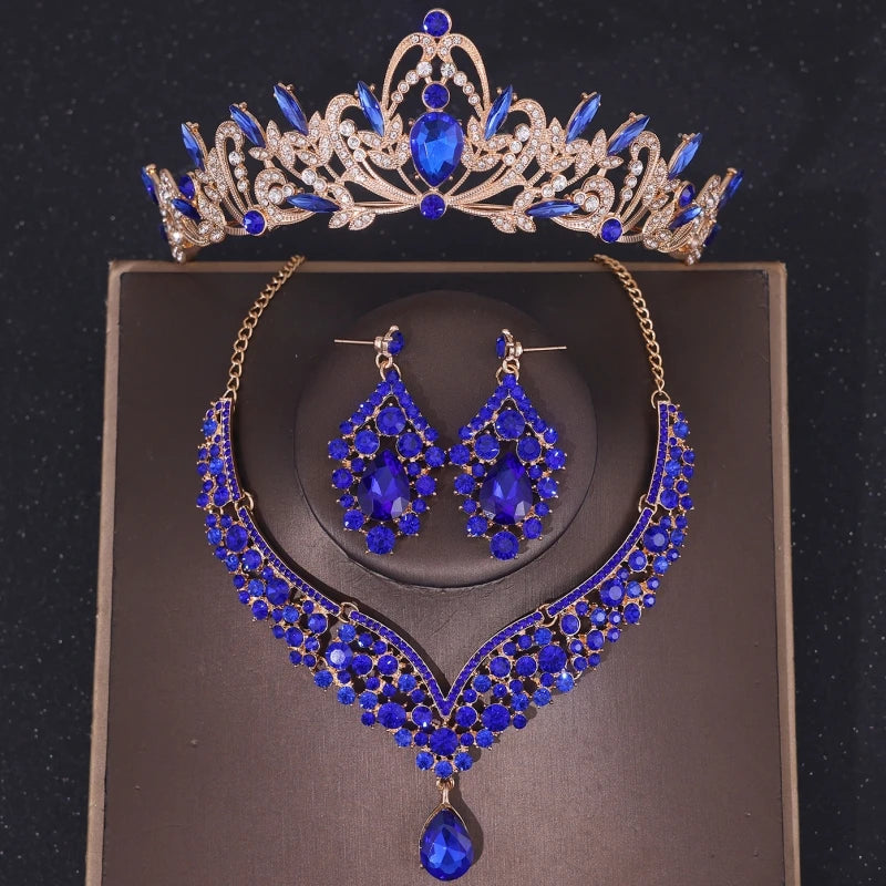 Luxury Crystal Bridal Jewelry Set