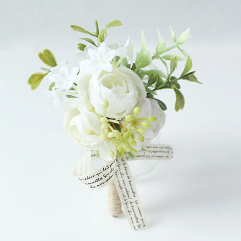6-Piece Rose Boutonniere Set