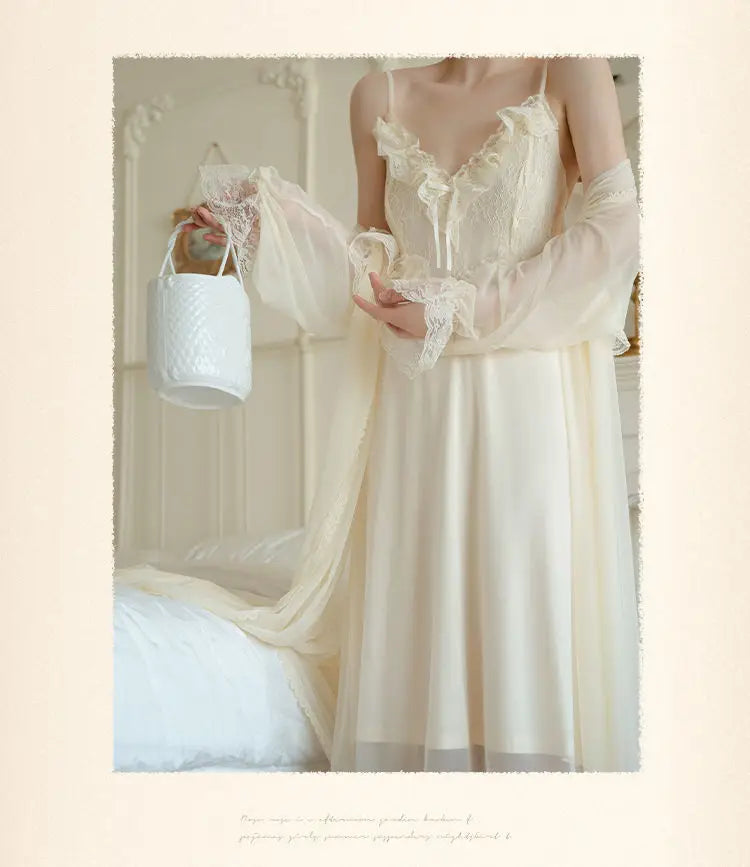 Princess Satin Bridal Robe Set
