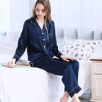 Custom Couple Satin Pajamas