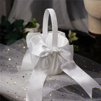 Pearl Flower Girl Basket