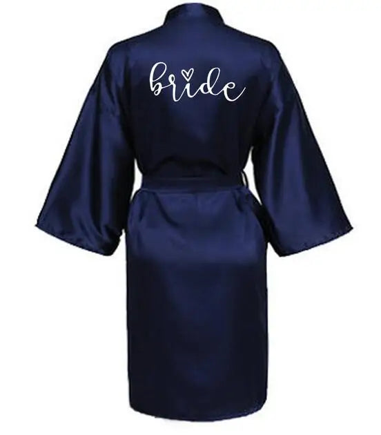 Team Bride Satin Pajama Robe