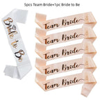 Rose Gold Team Bride Sash