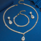 Water Drop Wedding Jewelry Set