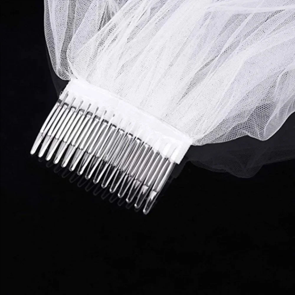 Simple Two Layer Bridal Veil