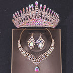 Crystal Bridal Crown Jewelry Set