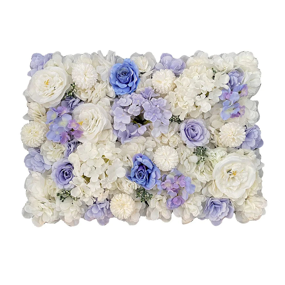 Silk Rose & Peony Flower Wall Panel