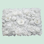 Silk Rose & Peony Flower Wall Panel
