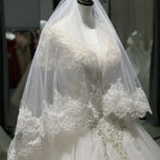 Fingertip Bridal Veil with Comb