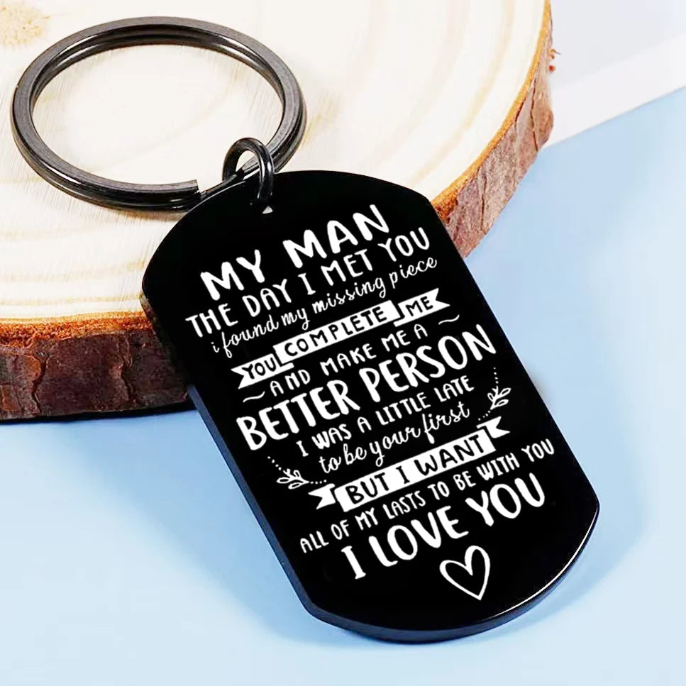 “I Love You” Romantic Keychain