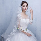 Short Tulle Bridal Veil with Comb