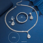 Water Drop Wedding Jewelry Set