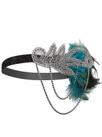 1920s Flapper Feather Headband