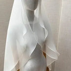 Curled Edge Double Layer Veil