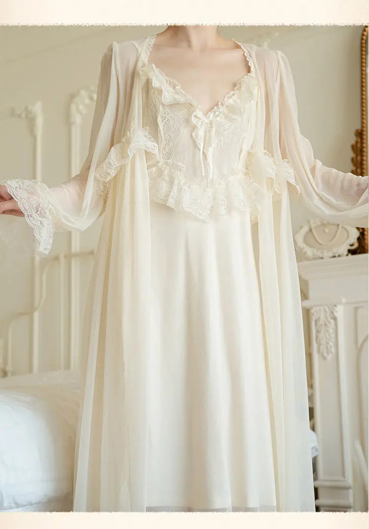 Princess Satin Bridal Robe Set