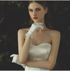 Satin & Tulle Bridal Gloves